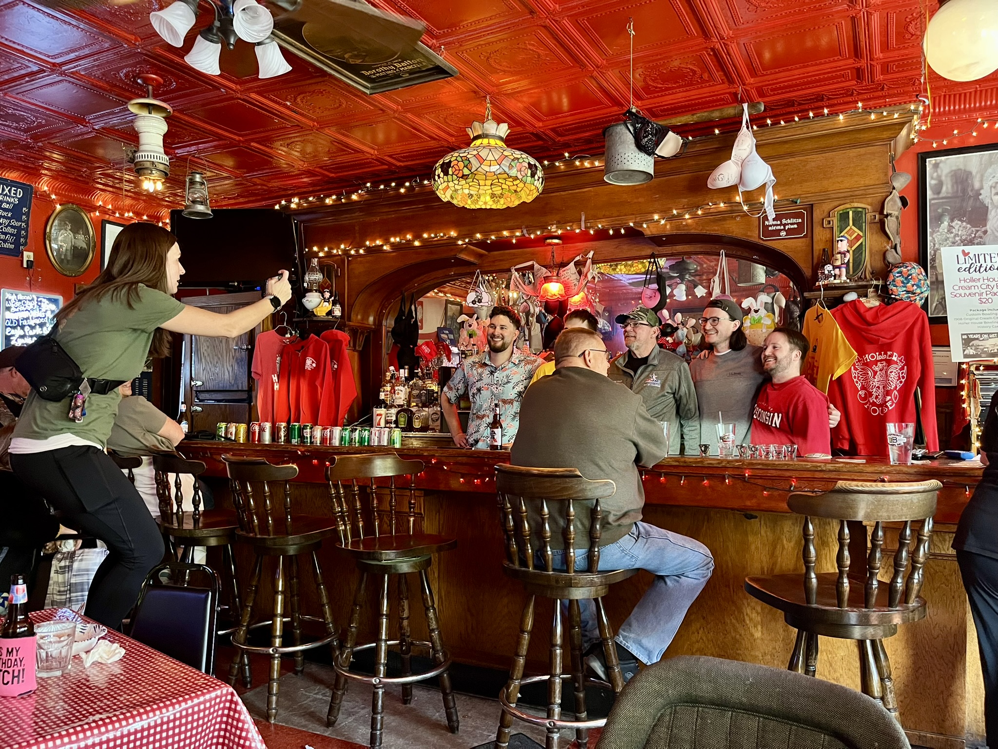 Julie capturing the moment.